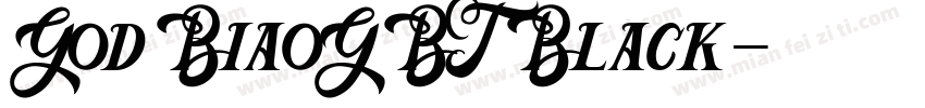 God BiaoGBT Black字体转换